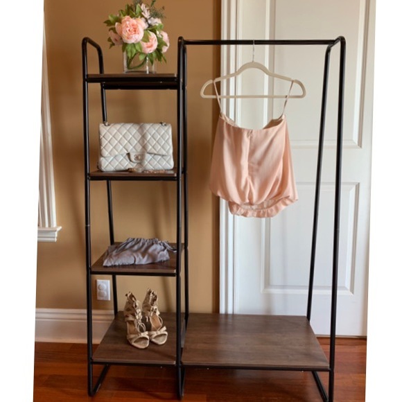 Paper Crown Blush Blouson Strapless Top, sz S - Picture 3 of 8